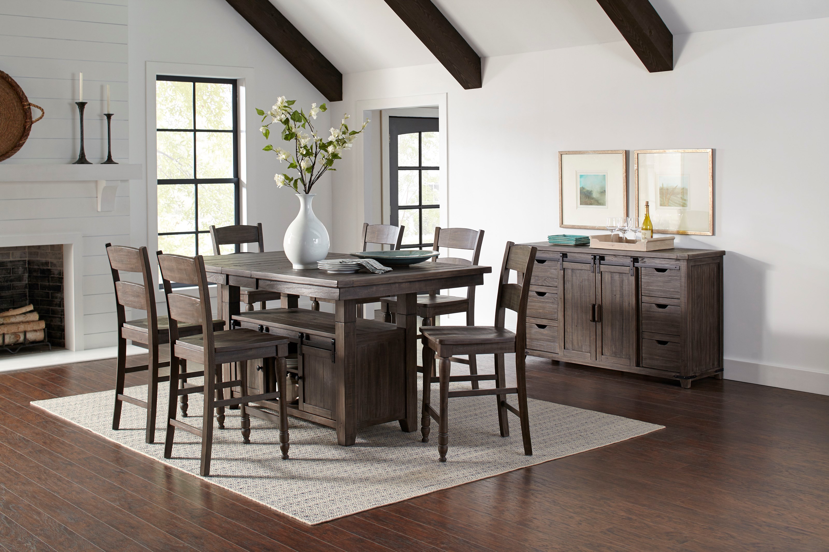 Counter height table with drawers outlet